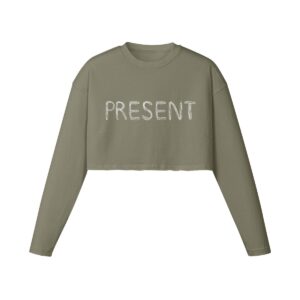 "PRESENT" CROP - Present Moment Club Loungewear
